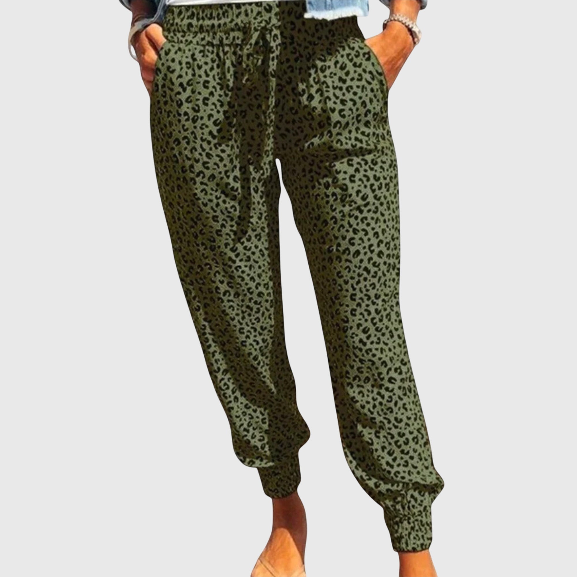 BYRACHELHART | Wide Leg Pants in Leopard Print