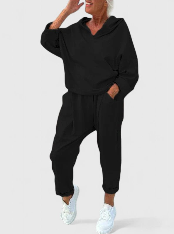 BYRACHELHART | Comfortable Hooded Sweatshirt Set