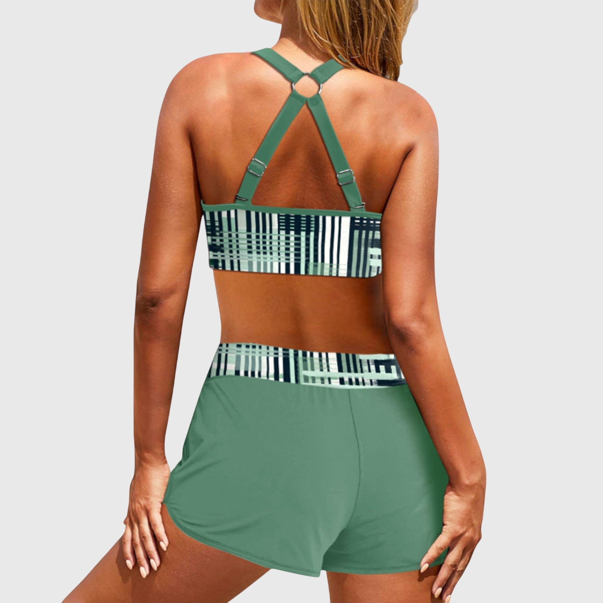 BYRACHELHART | Ribbed High-Waisted Bikini