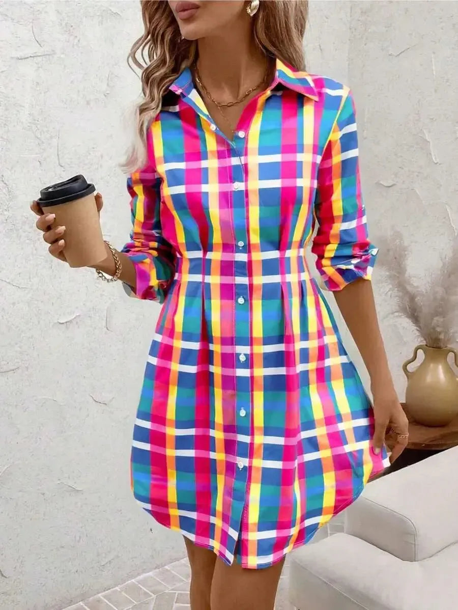 BYRACHELHART | Check Mini Dress