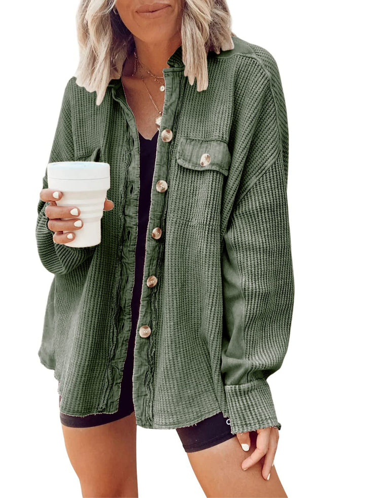BYRACHELHART | Cozy Waffle Shacket