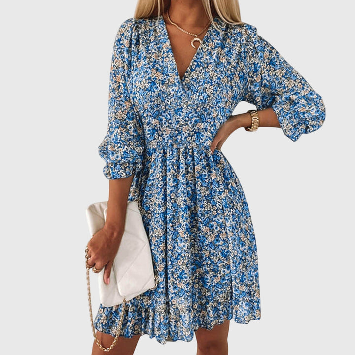 BYRACHELHART | Floral Puff Sleeve Dress