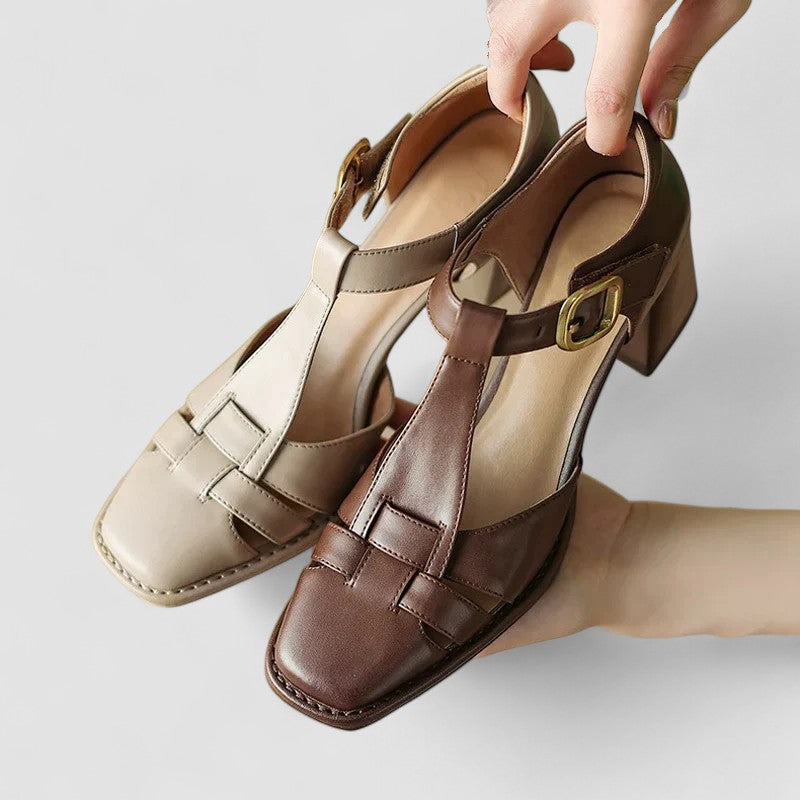 BYRACHELHART | Orthopedic T-Strap Block Heels