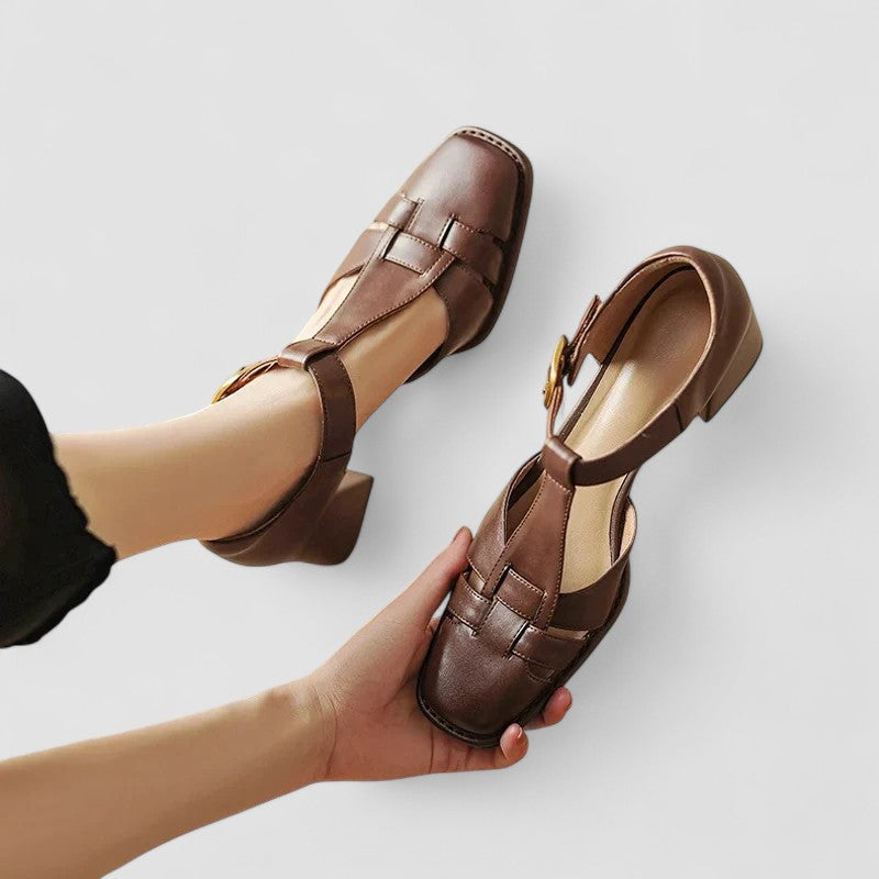 BYRACHELHART | Orthopedic T-Strap Block Heels