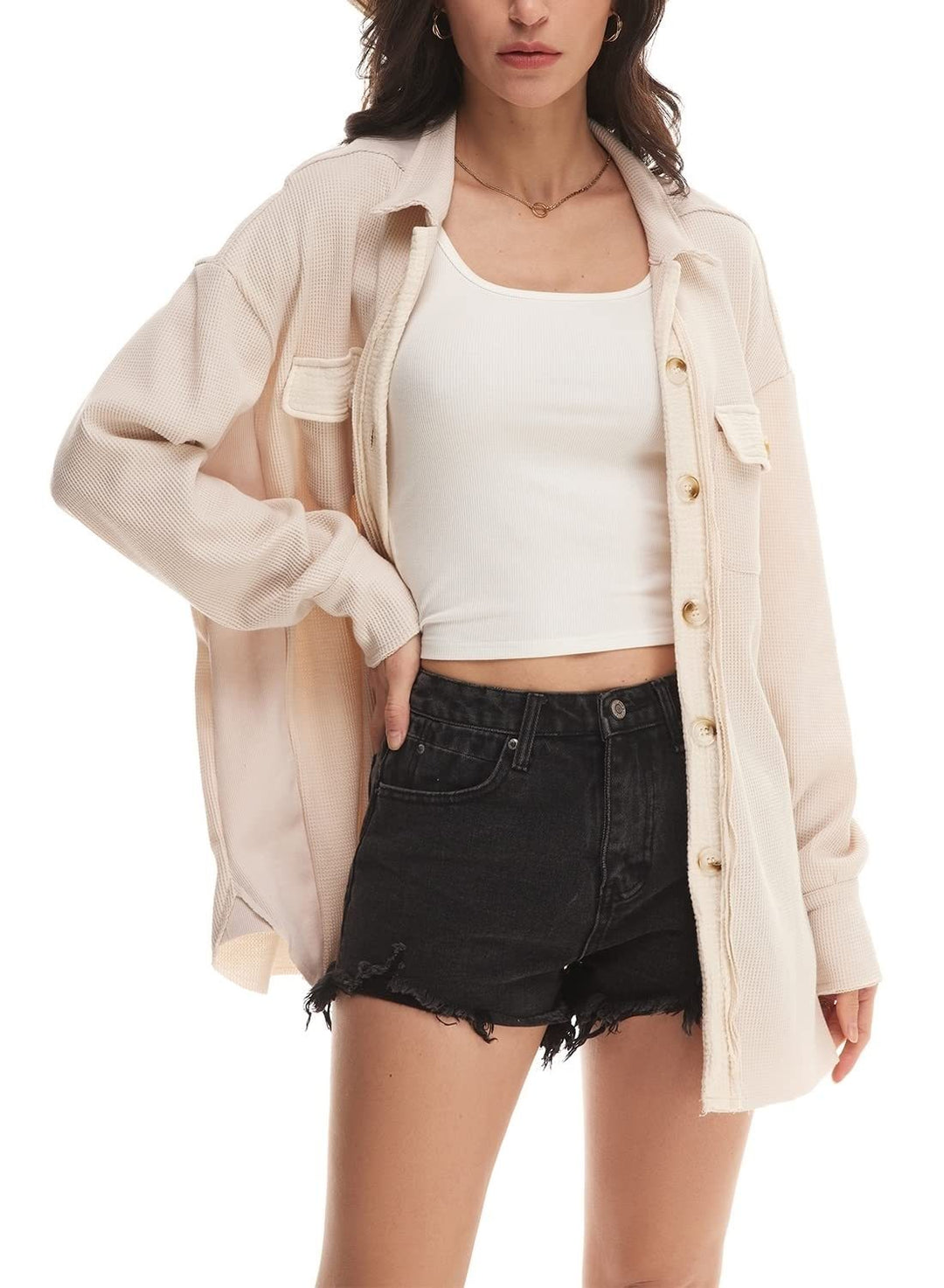 BYRACHELHART | Cozy Waffle Shacket