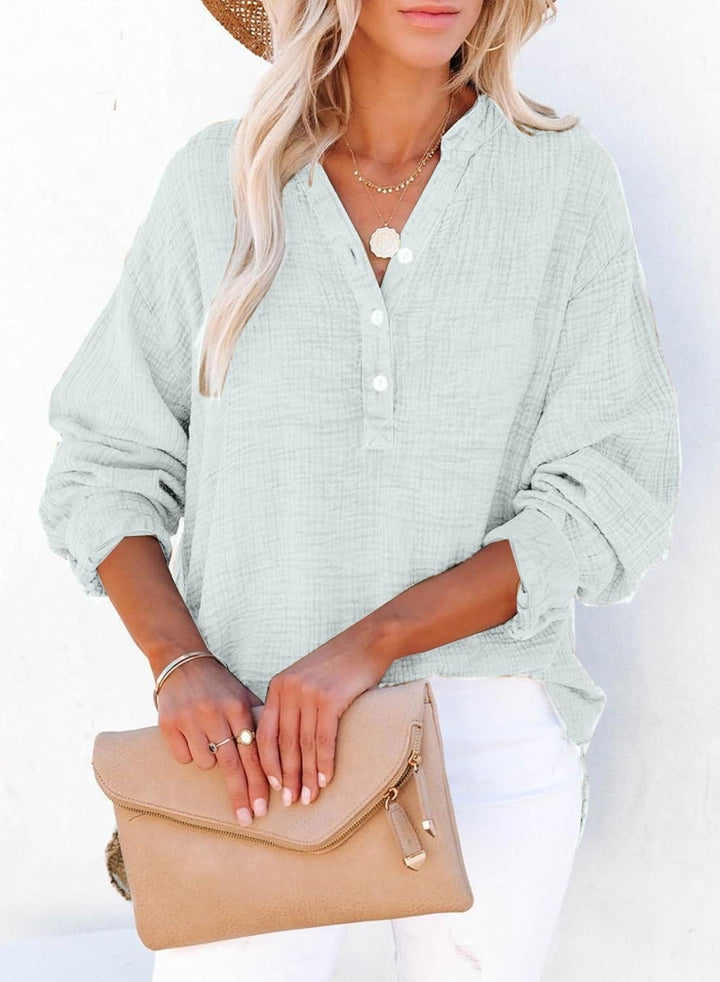 BYRACHELHART | Casual Button Blouse