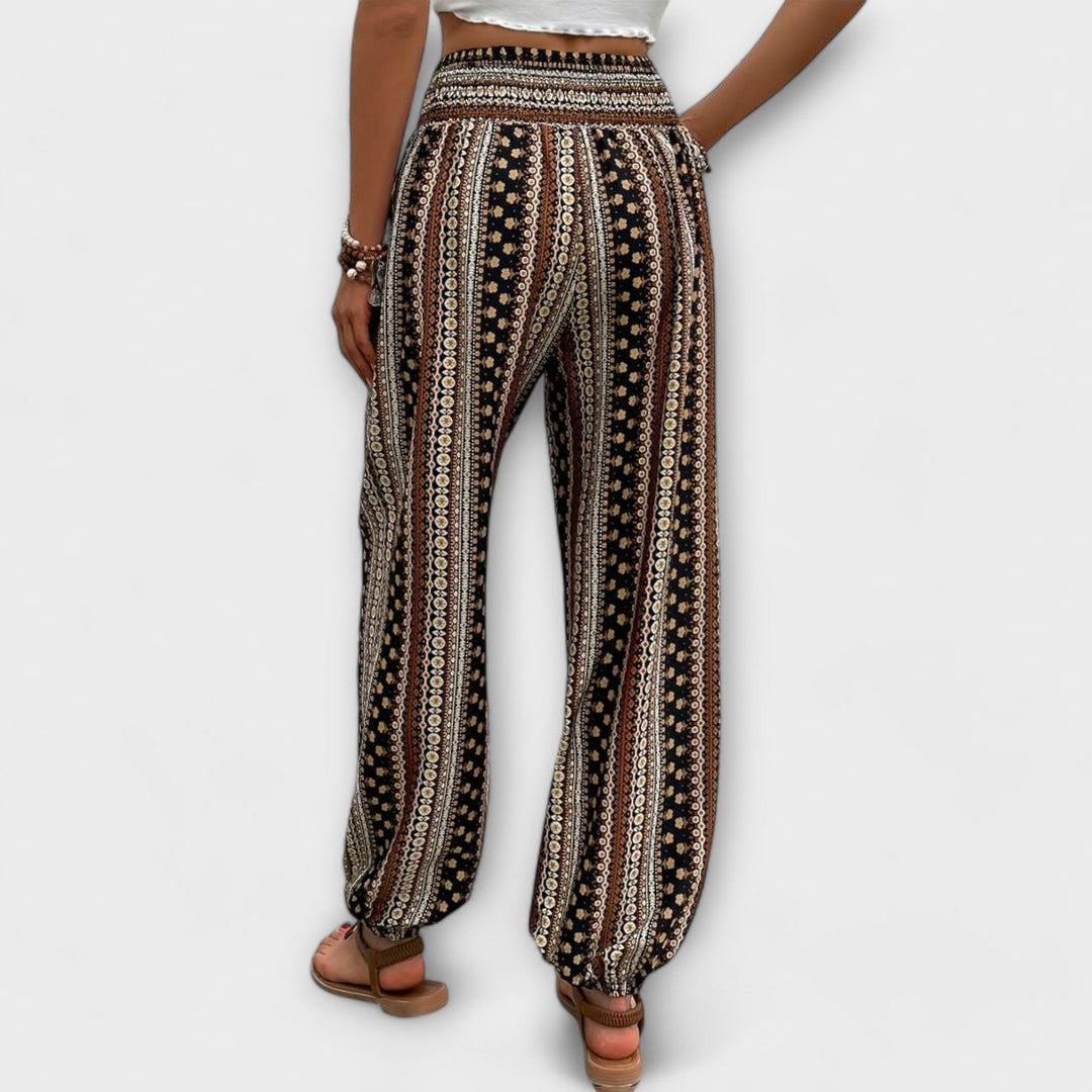 BYRACHELHART | Pants with Ethnic Graphic