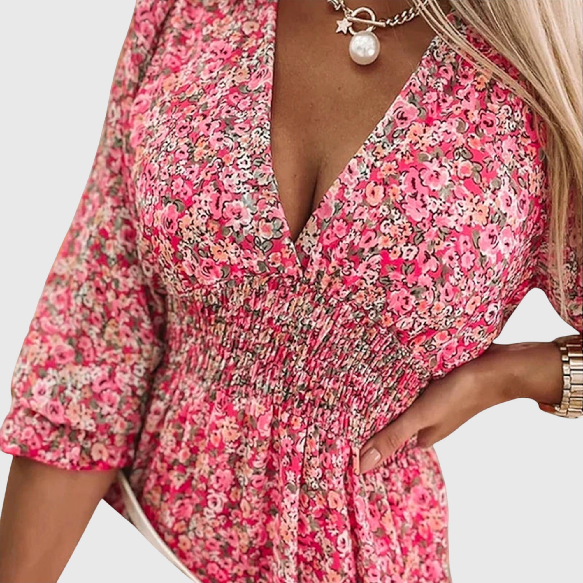 BYRACHELHART | Floral Puff Sleeve Dress
