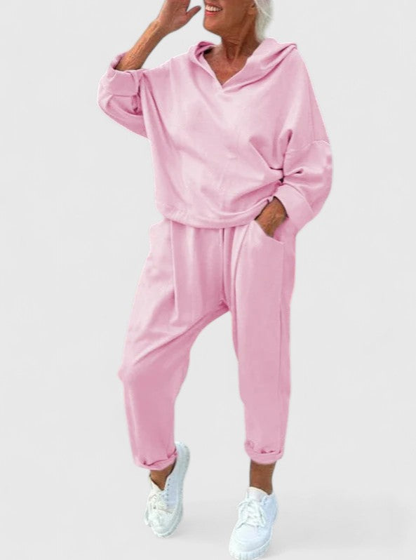BYRACHELHART | Comfortable Hooded Sweatshirt Set