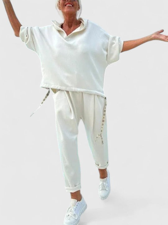 BYRACHELHART | Comfortable Hooded Sweatshirt Set