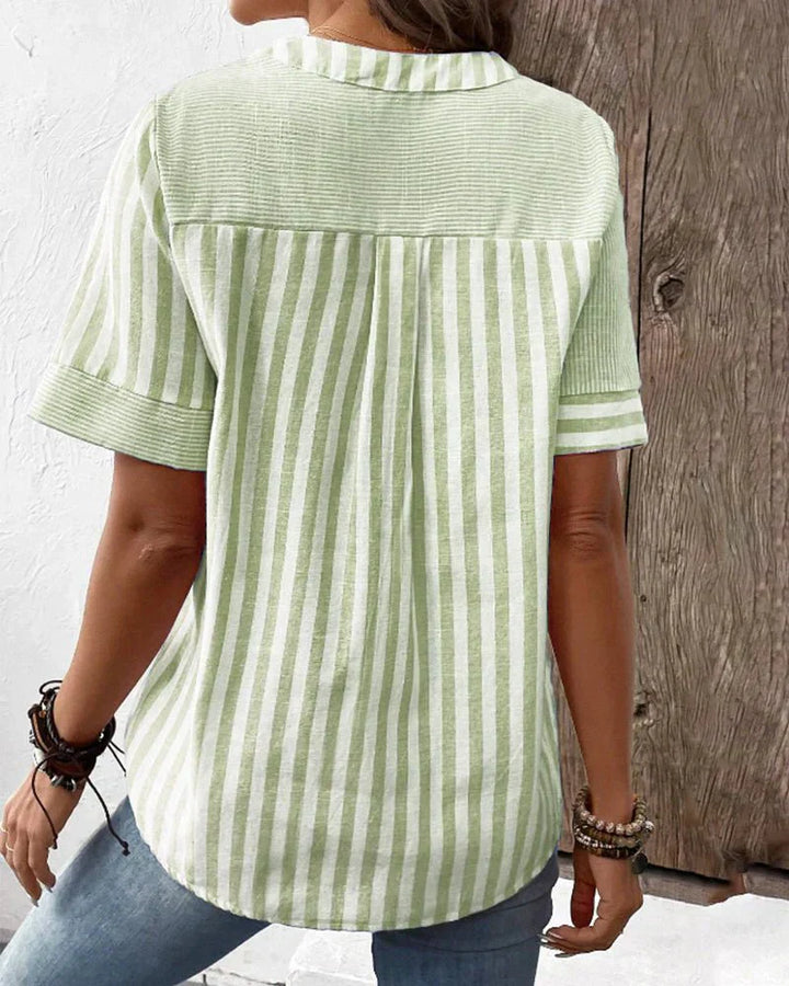 BYRACHELHART | Soft Striped Blouse