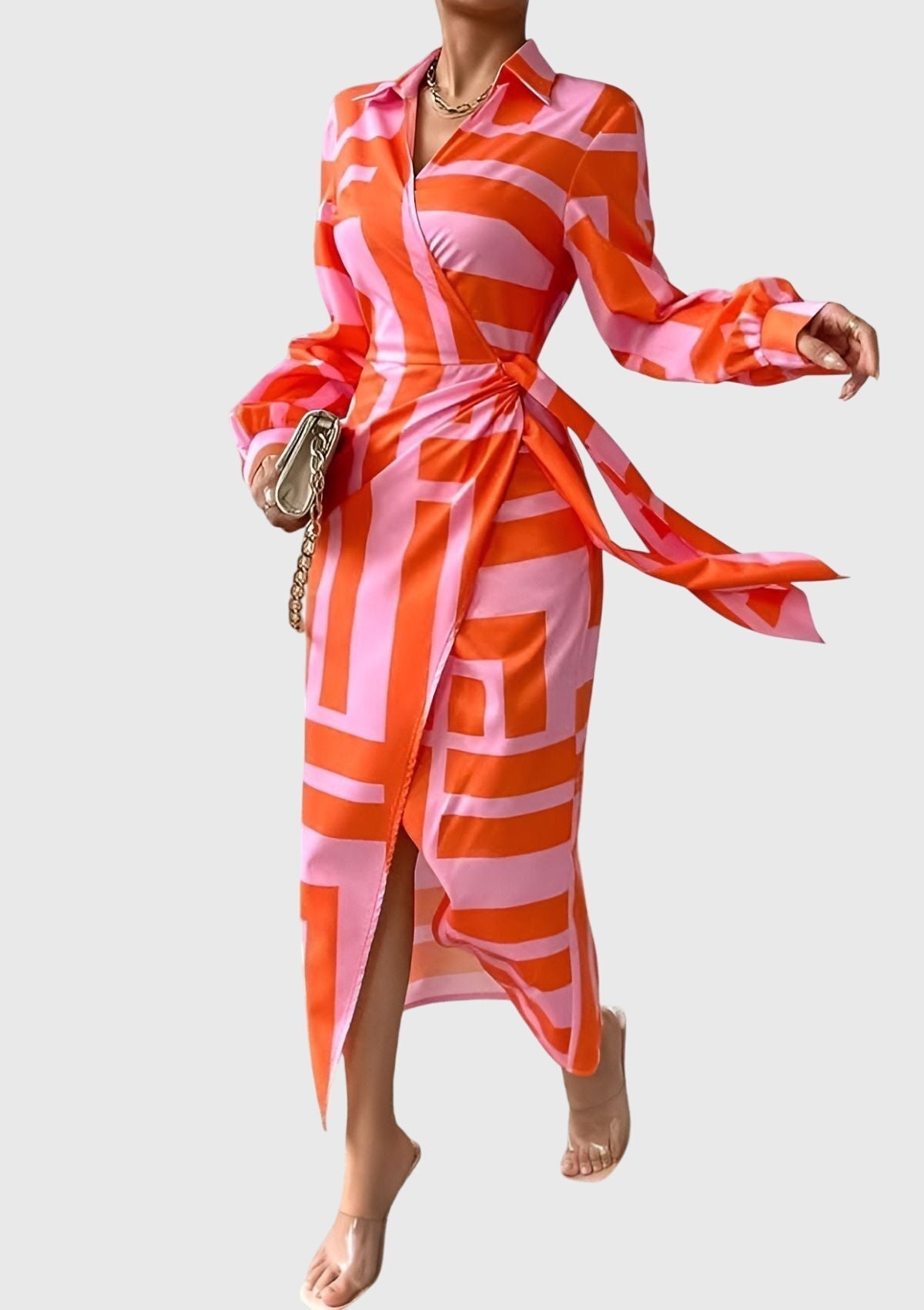 BYRACHELHART | Wrap Dress in Print