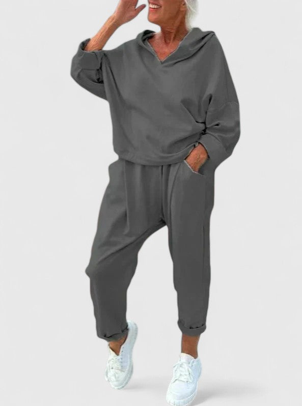 BYRACHELHART | Comfortable Hooded Sweatshirt Set