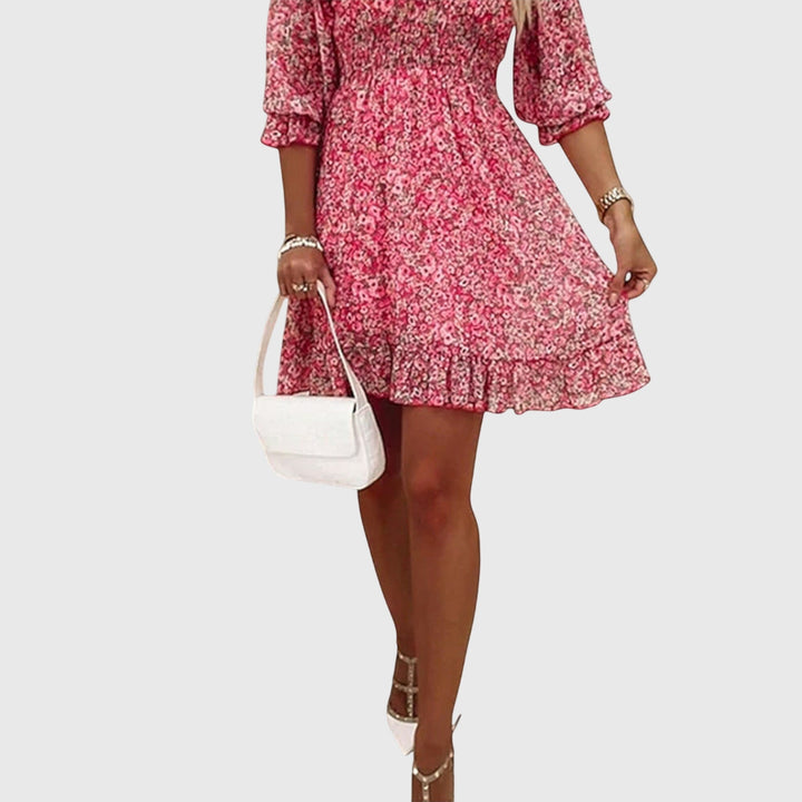 BYRACHELHART | Floral Puff Sleeve Dress