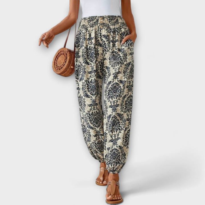BYRACHELHART | Pants with Ethnic Graphic