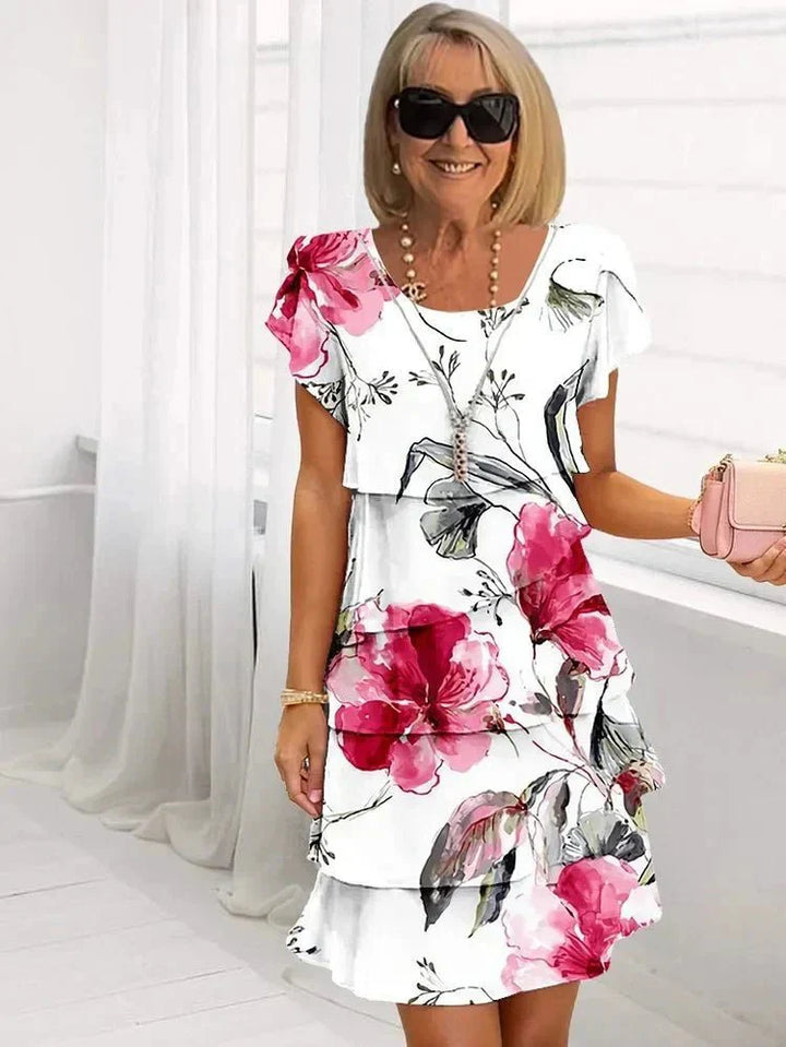 BYRACHELHART | Cascading Floral Dress