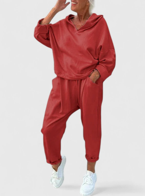 BYRACHELHART | Comfortable Hooded Sweatshirt Set