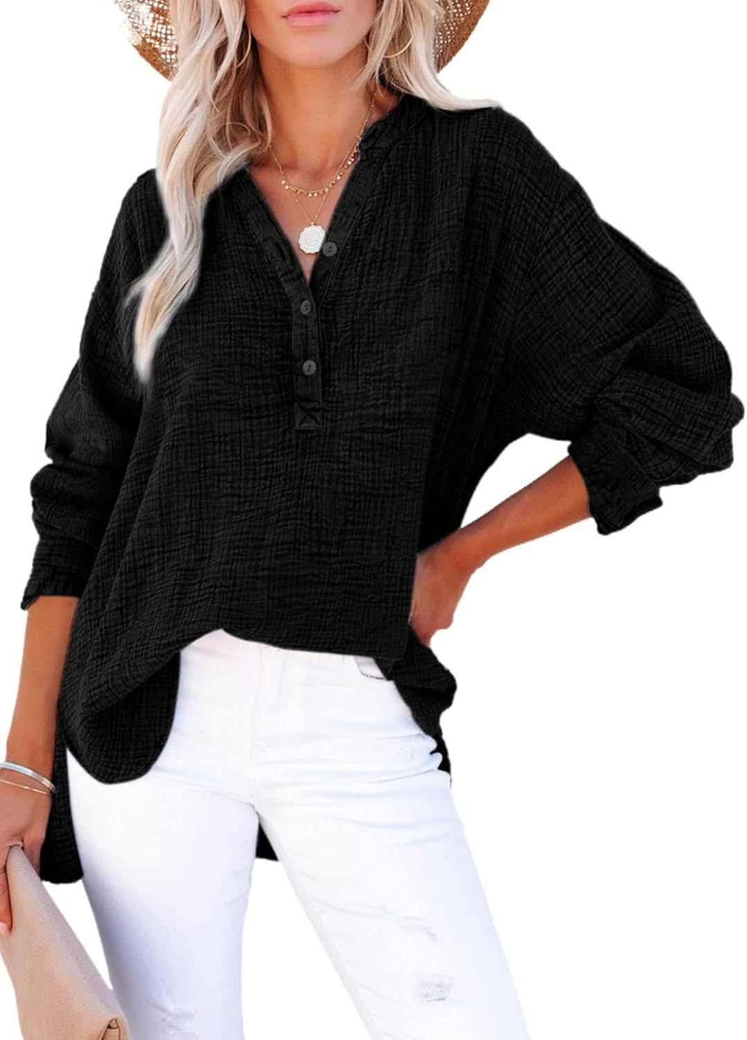 BYRACHELHART | Casual Button Blouse