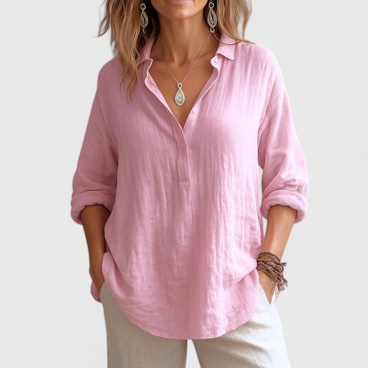 BYRACHELHART | Comfortable Linen Blouse