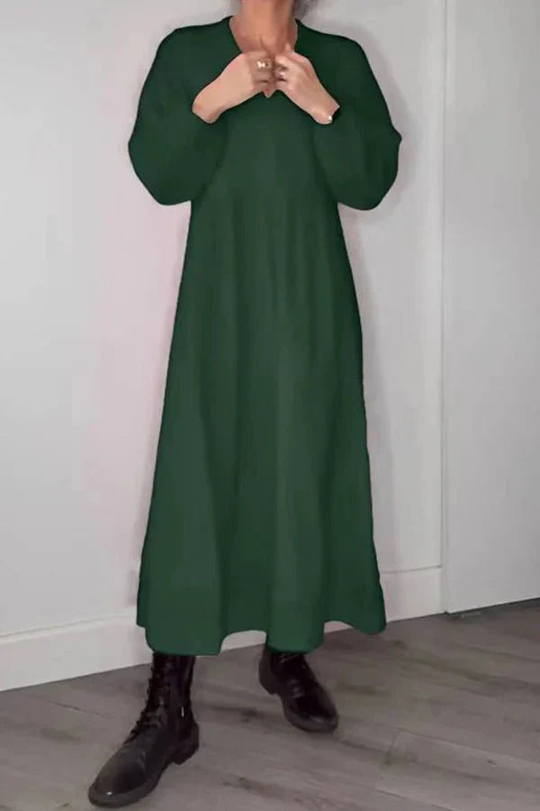 BYRACHELHART | V-Neck Linen Dress