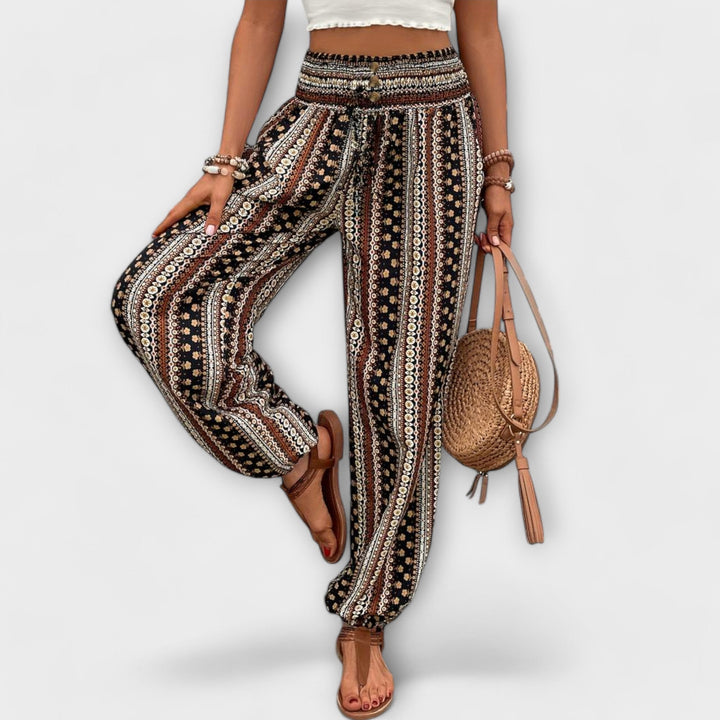 BYRACHELHART | Pants with Ethnic Graphic