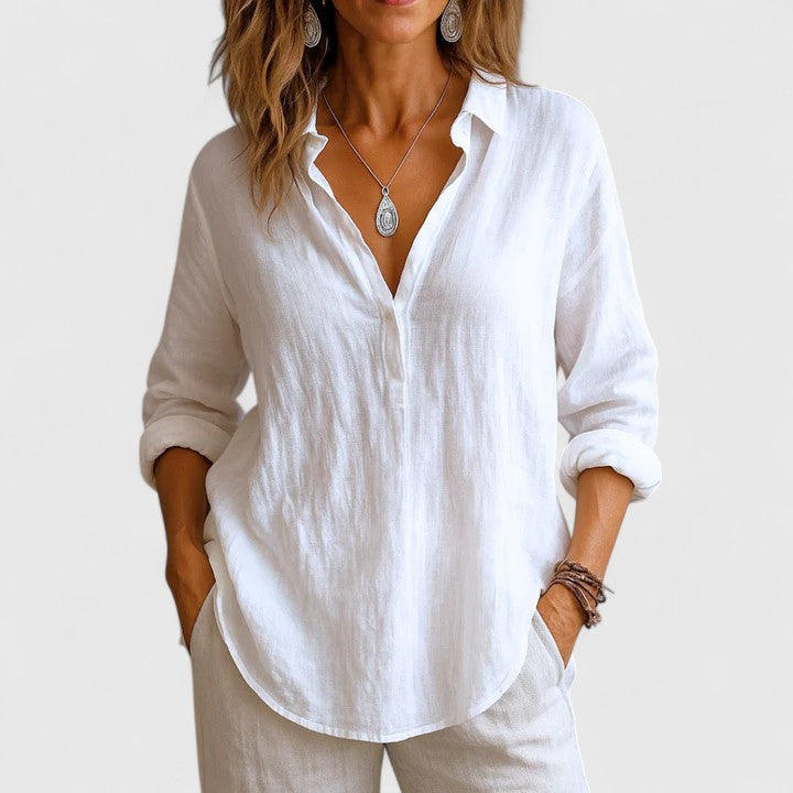 BYRACHELHART | Comfortable Linen Blouse