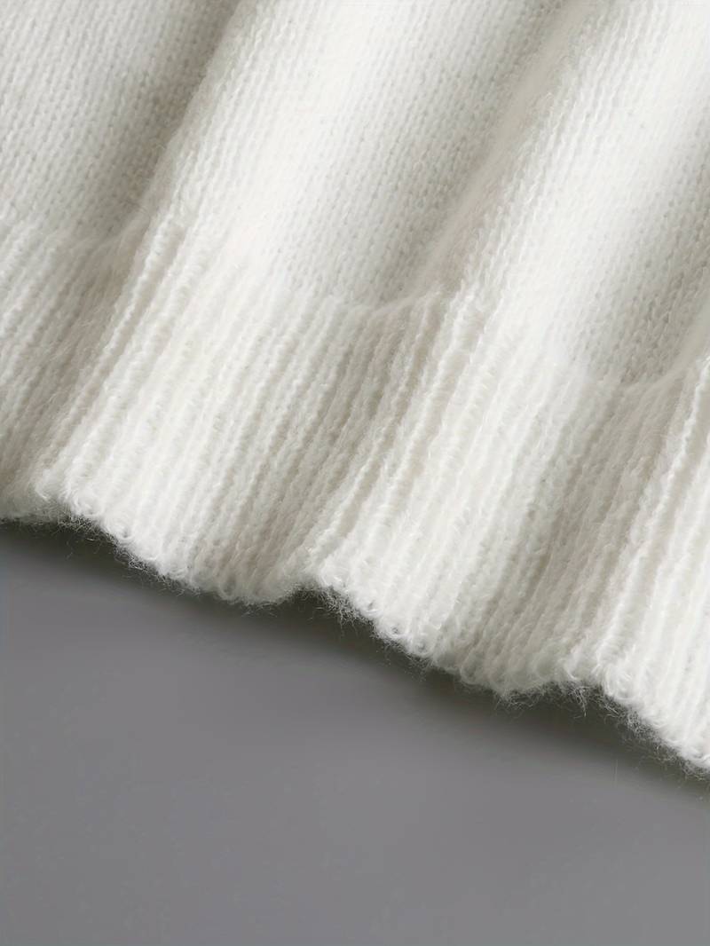 BYRACHELHART | Plain V-Neck Sweater with Buttons