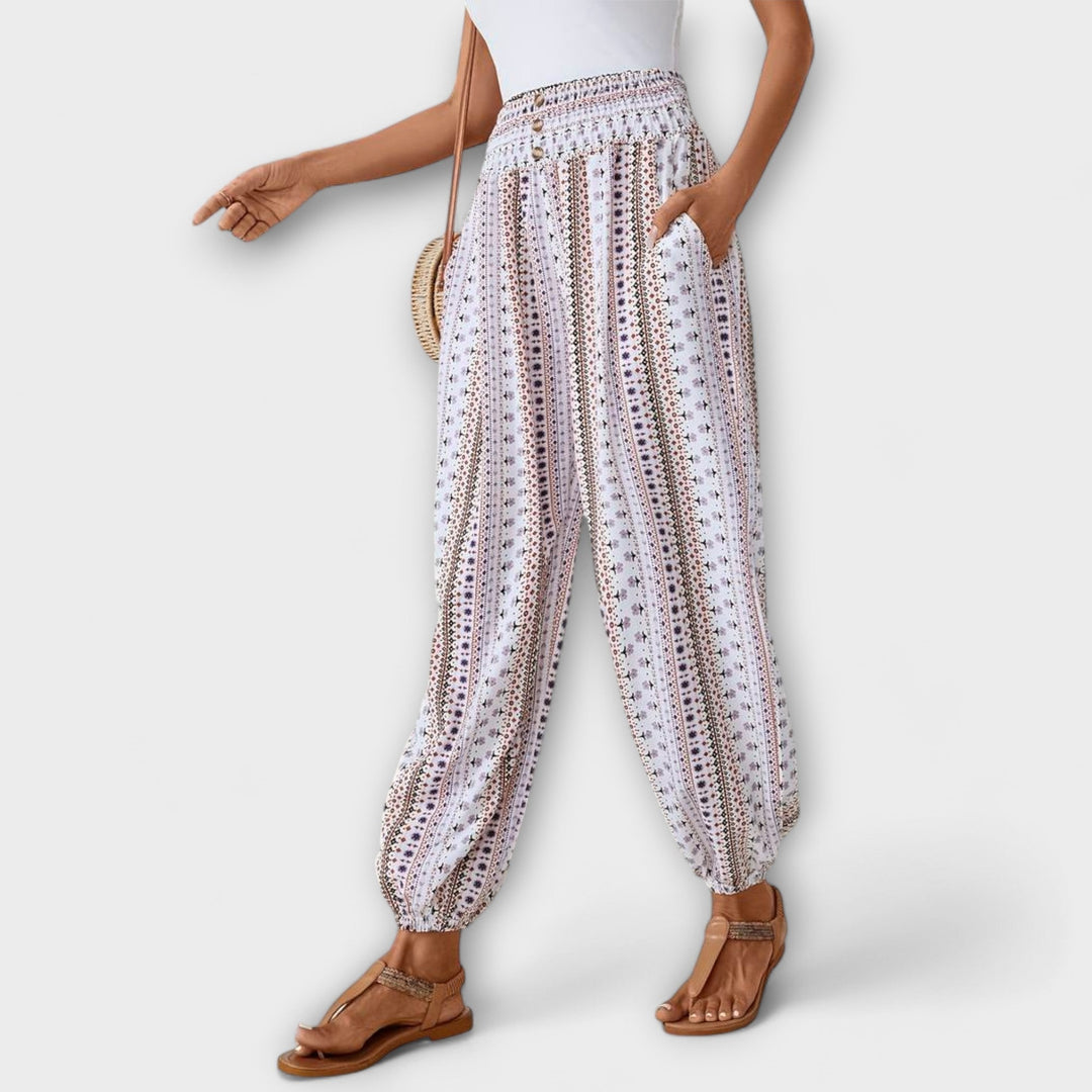 BYRACHELHART | Pants with Ethnic Graphic
