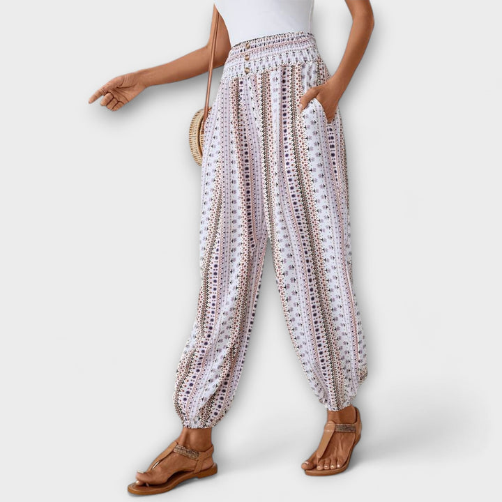 BYRACHELHART | Pants with Ethnic Graphic
