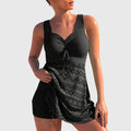 BYRACHELHART | Two-Piece Swimsuit with Skirt