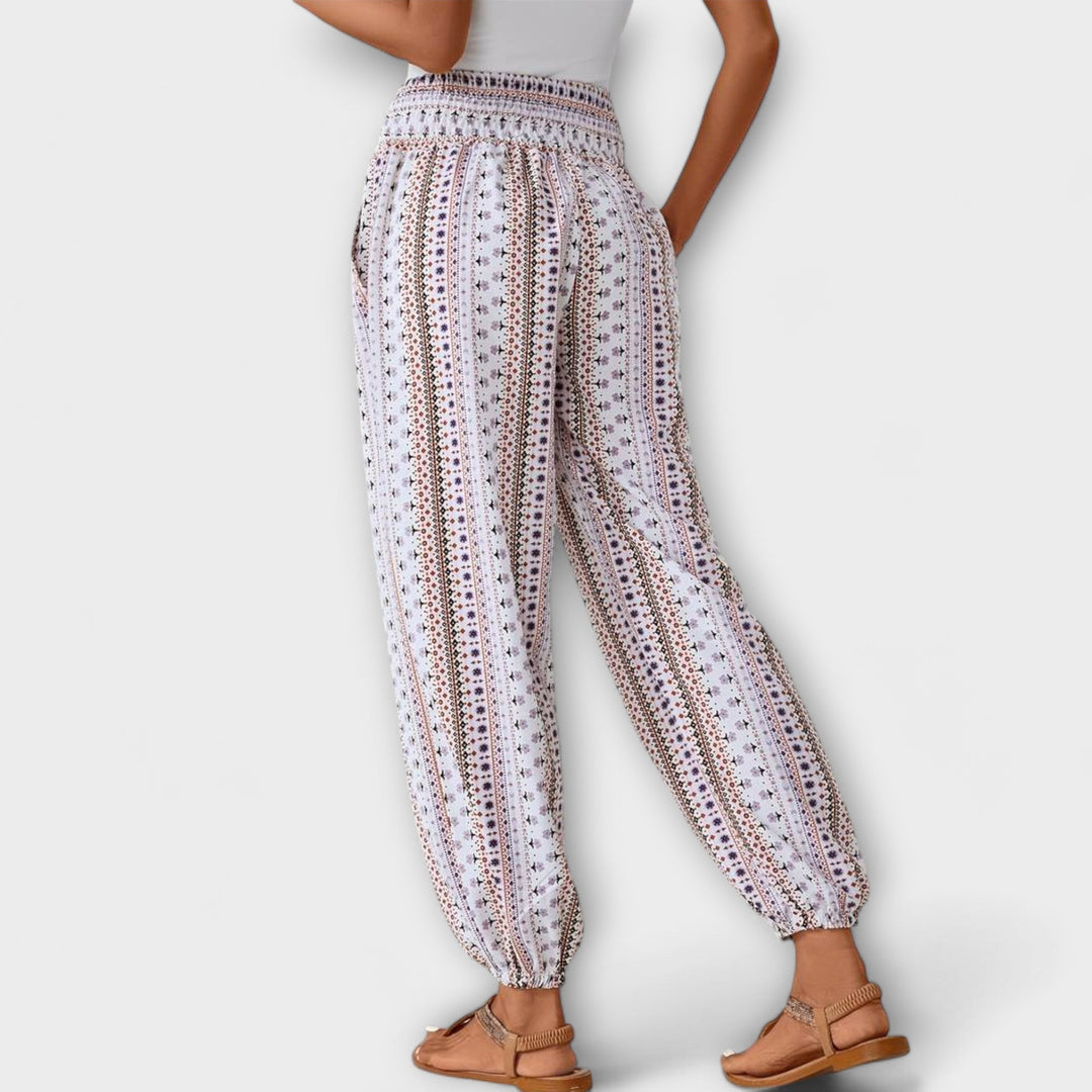 BYRACHELHART | Pants with Ethnic Graphic