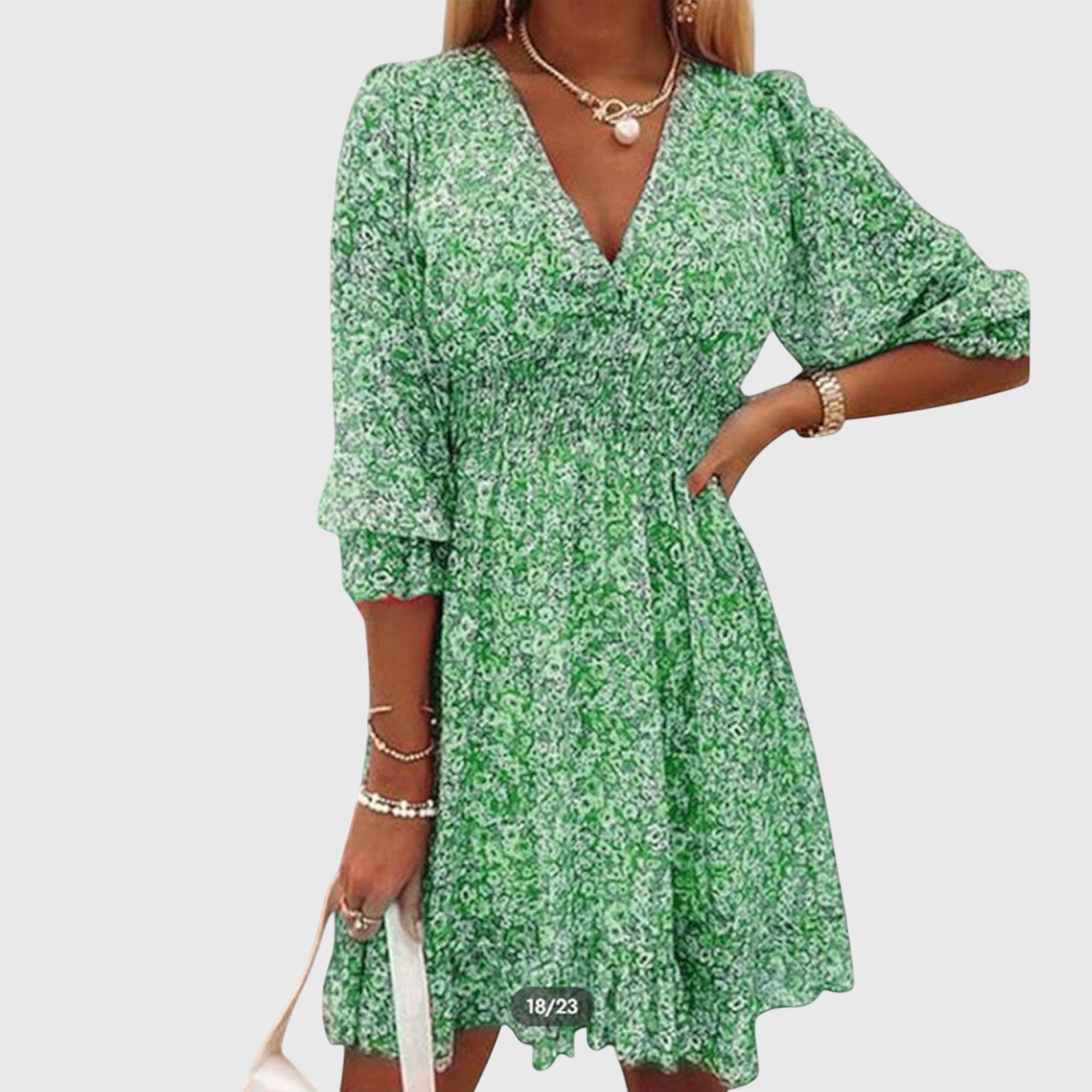 BYRACHELHART | Floral Puff Sleeve Dress