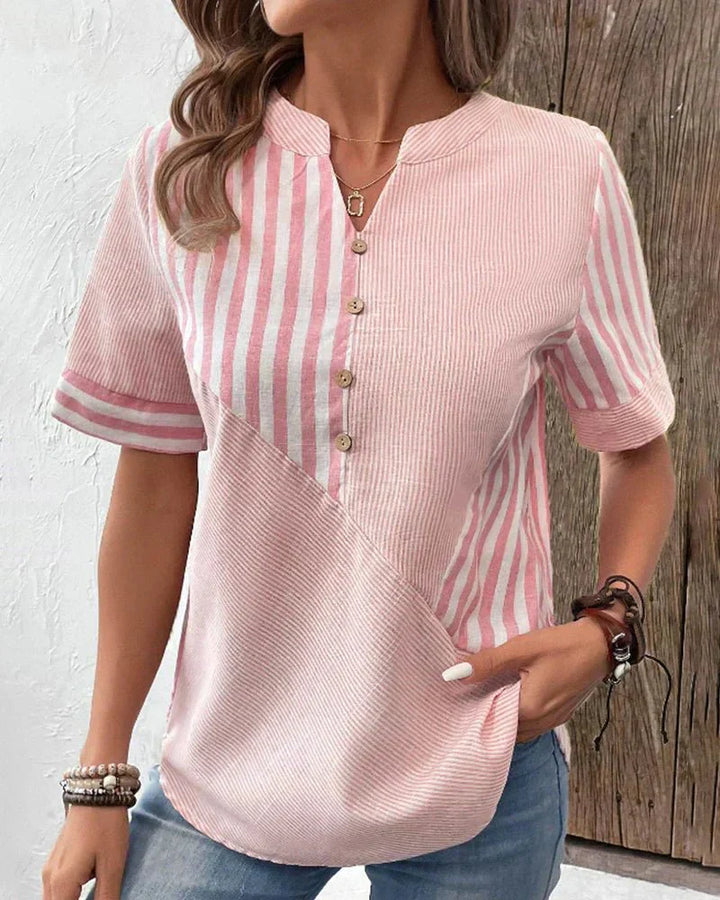BYRACHELHART | Soft Striped Blouse