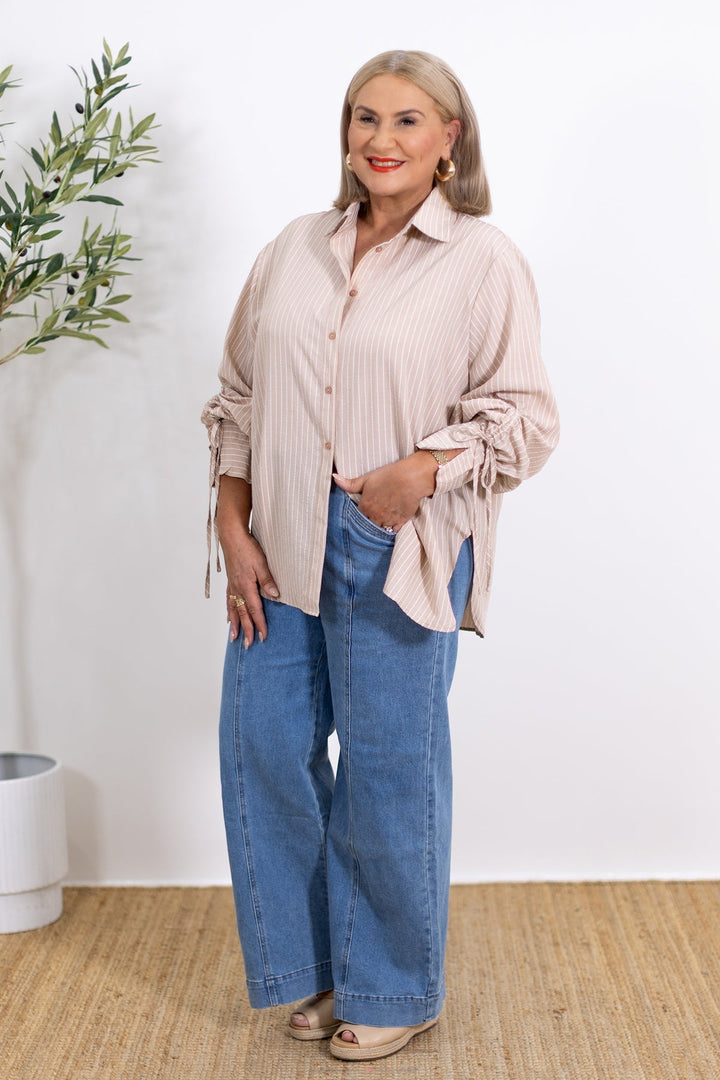 BYRACHELHART | Oversized Striped Shirt