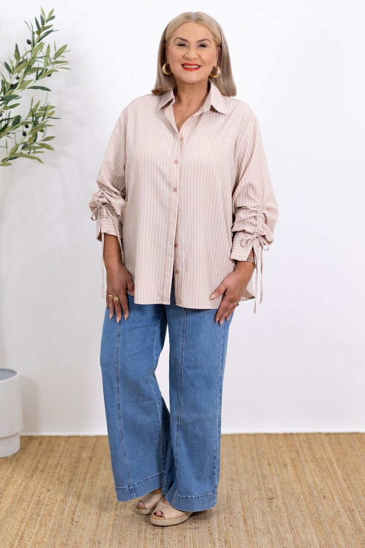 BYRACHELHART | Oversized Striped Shirt