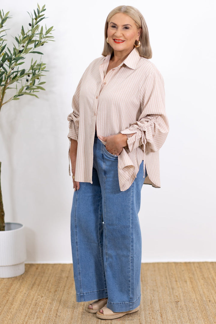 BYRACHELHART | Oversized Striped Shirt