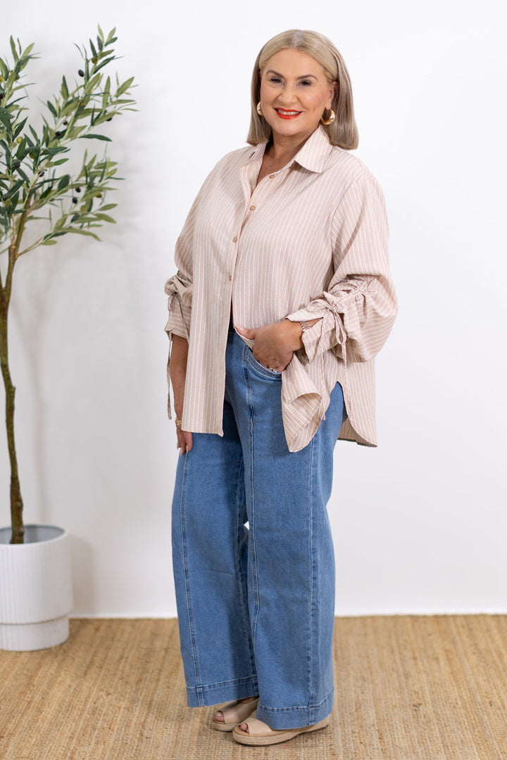 BYRACHELHART | Oversized Striped Shirt