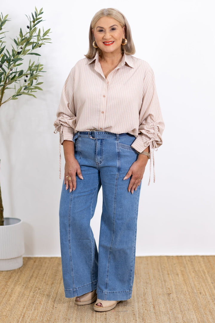 BYRACHELHART | Oversized Striped Shirt