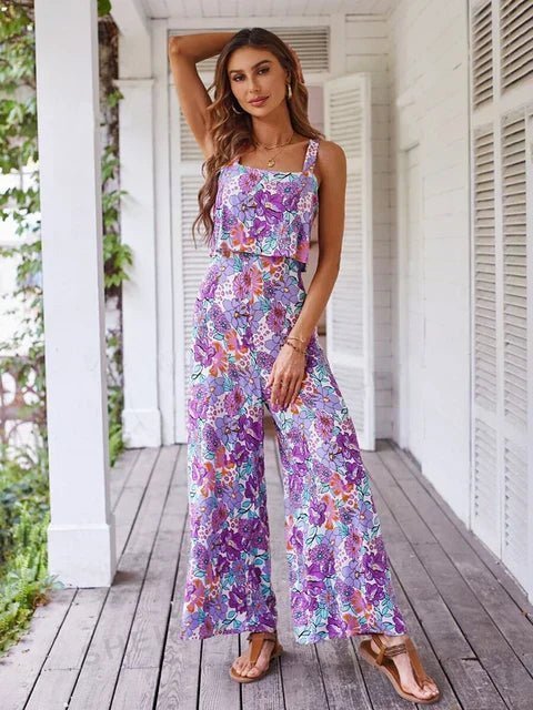 BYRACHELHART | Floral Wide-leg Jumpsuit