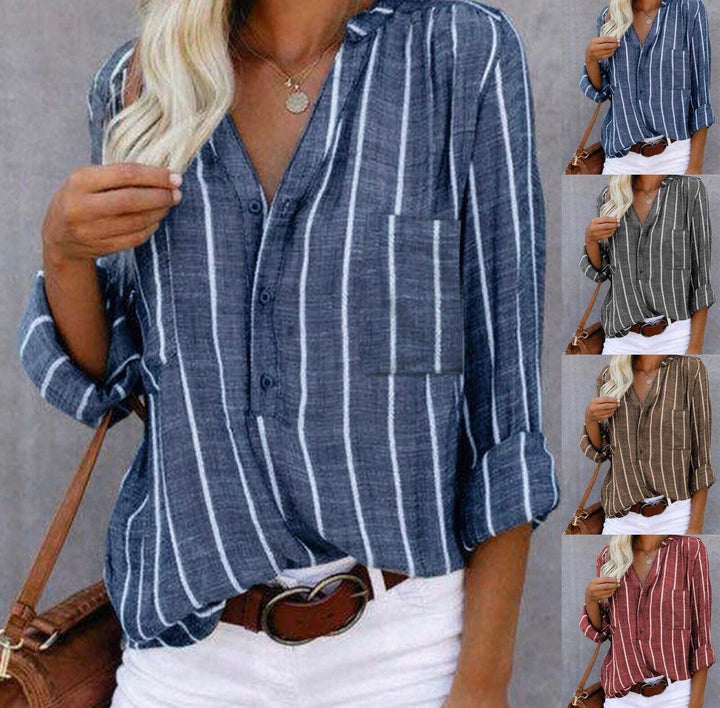 BYRACHELHART | Striped Casual Top
