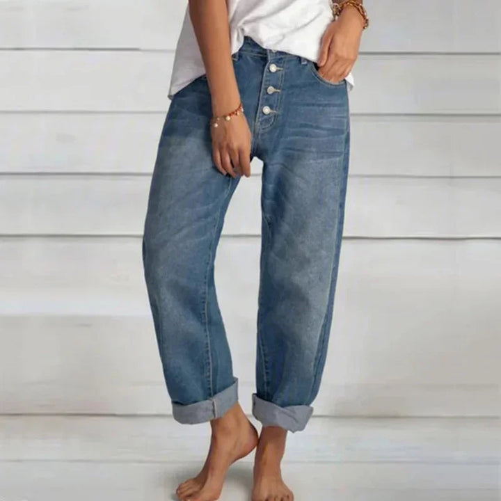 BYRACHELHART | Baggy Three-Button Jeans