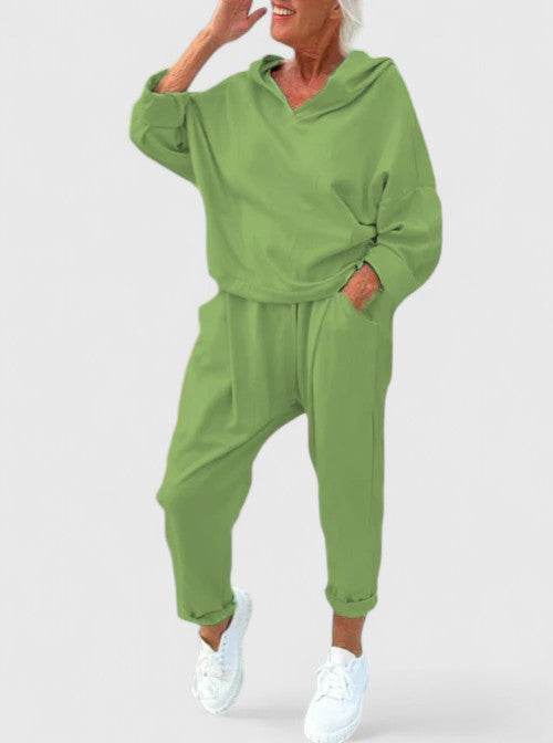 BYRACHELHART | Comfortable Hooded Sweatshirt Set