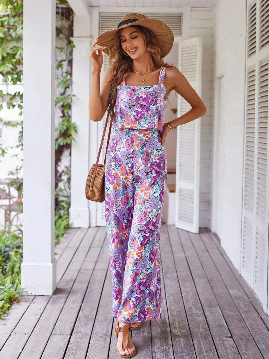 BYRACHELHART | Floral Wide-leg Jumpsuit