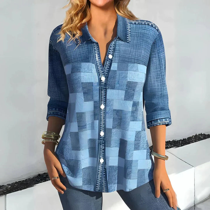BYRACHELHART | Classic Checkered Blouse