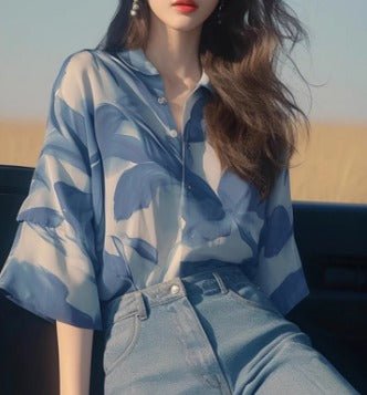 BYRACHELHART | Relaxed Collar Blouse