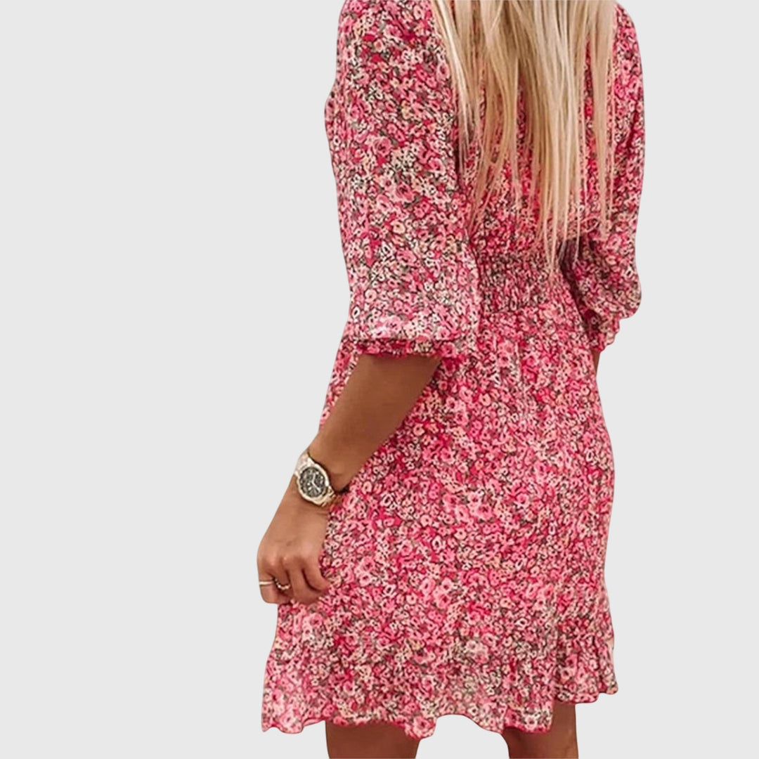 BYRACHELHART | Floral Puff Sleeve Dress