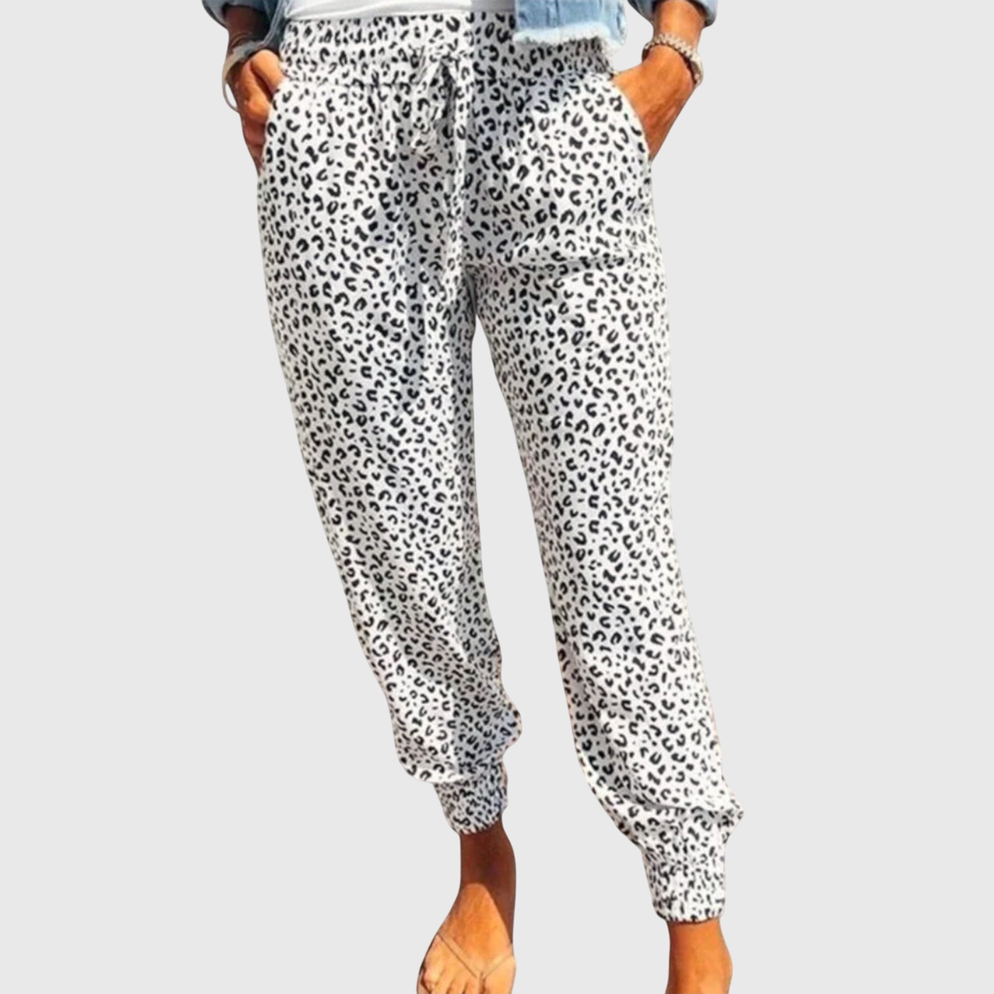 BYRACHELHART | Wide Leg Pants in Leopard Print
