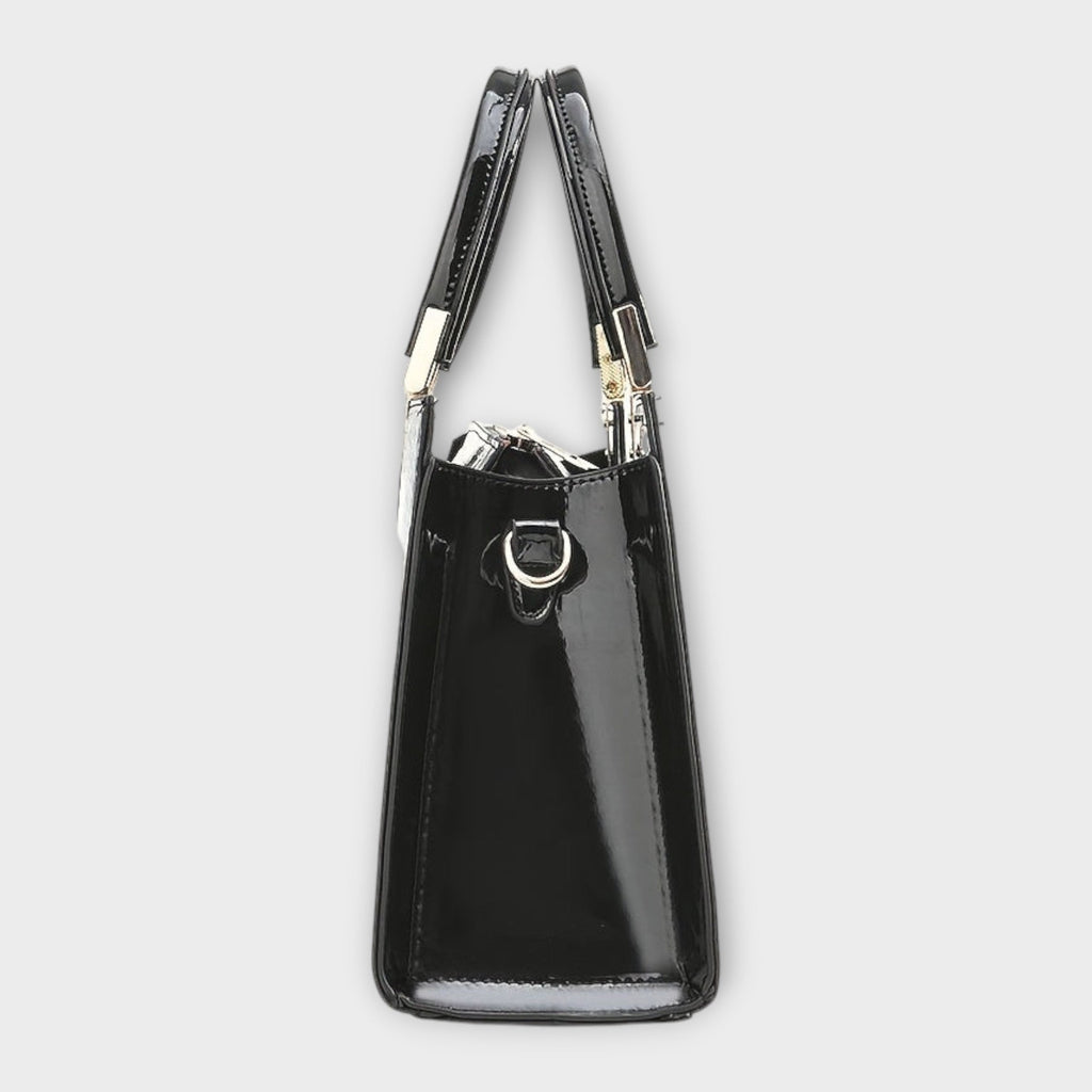 BYRACHELHART | Glossy Crocodile Pattern Handbag