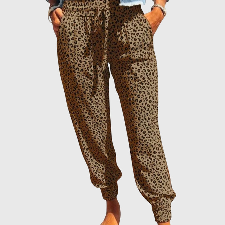 BYRACHELHART | Wide Leg Pants in Leopard Print