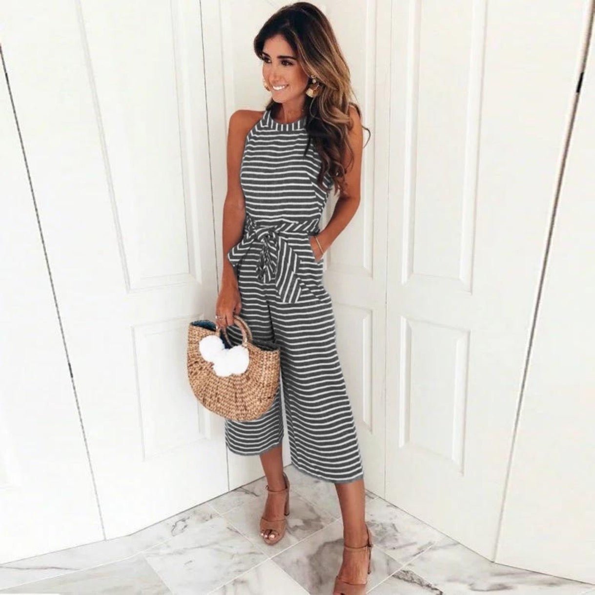 BYRACHELHART | Striped Jumpsuit